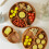Wood Divided Servings Tray Dinner Platters Round Snacks-Style B 7
