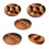 Wood Divided Servings Tray Dinner Platters Round Snacks-Style B 2