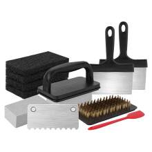 Griddle Cleaning Kits Griddle Restoration Kit Portable Heat Resistant Scrubber Grate Shovel Compatible Home Chef