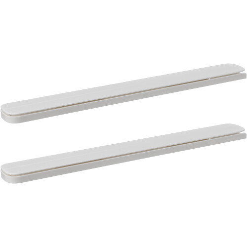 4Sets Adhesive White Drawer Guide Slide Durable Track for Cabinets