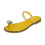 1Paio Infradito Gialli Flat in PU Per 1