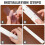 4Sets Adhesive White Drawer Guide Slide Durable Track for Cabinets 8