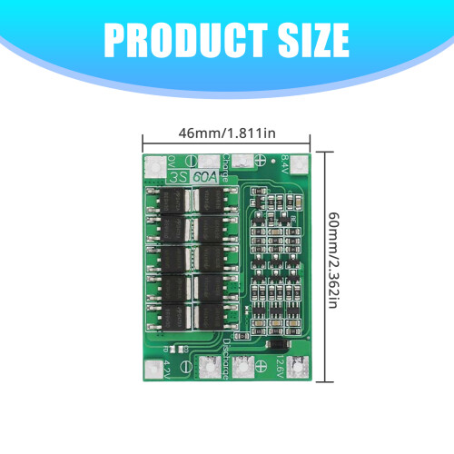 2pcs 4S 40A/60A LiBattery ChargingBMS Board for Drill-4S 40A 2