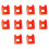 Pack of 10 Screwdriver Magnetizer Demagnetizer Magnetic-Orange 1