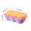 Lunch Bentos Box Student Lunch Box Leakproof Design-Yellow blue 4