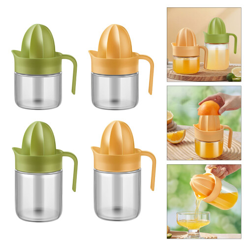 Convenient Manual Juicer Squeezer Tool Ideal For-Yellow 450ml 2