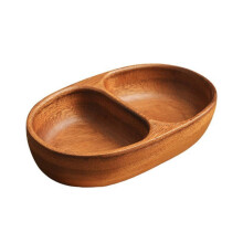 Wood Divided Serving Tray Appetizer Platter Snacks Tray-Style E