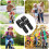 Cycle Basket Strap, Front Handlebar Basket Strap with Metal Buckle,  Adjustable, 22x2cm Black 3