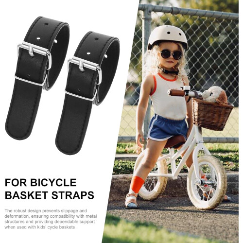 Cycle Basket Replacement Strap, Front Handlebar Cargo Strap,  Adjustable Scooter Accessory, 22x2cm Black 1