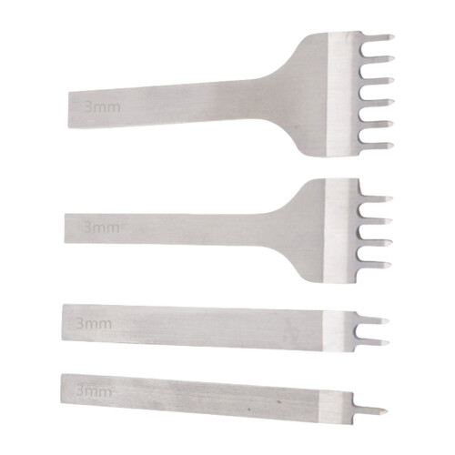 Professional Leather Punching Chisel With Ergonomic NonSlip-3mm