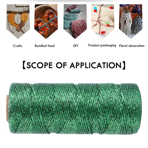 1 Roll Thick Twine Rope Green Material For Sewing Materials Use 2