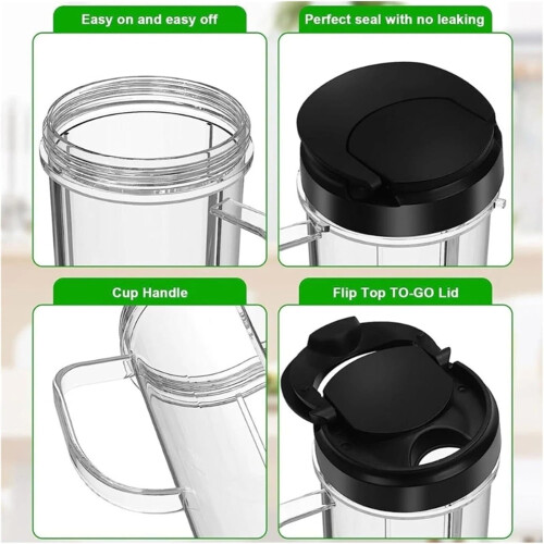 Higher, transparent plastic cup with replacement lid for takeaway 2