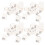200Pcs Kids Clothes White Cotton Folded Size Labels Sewing Tags 8