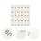 200Pcs Kids Clothes White Cotton Folded Size Labels Sewing Tags 2
