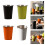 4pcs Stackable Camping Cup Stainless Steels Drinking-Orange 3