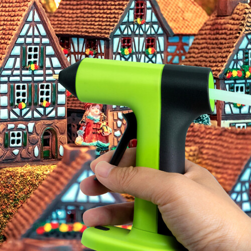 Mini Wireless Hot Glues Guns with Rapid Preheating and-Pink2 2
