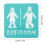 Insegna Lavabo Resistente Per Bagno Ufficio 2