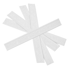 5Pz Battiscopa Adesivo Bianco in Xpe Per Interni Facile Uso