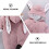 1Ud Mono Bebé Rosa Con Capucha, Poliéster Y Resistente 9