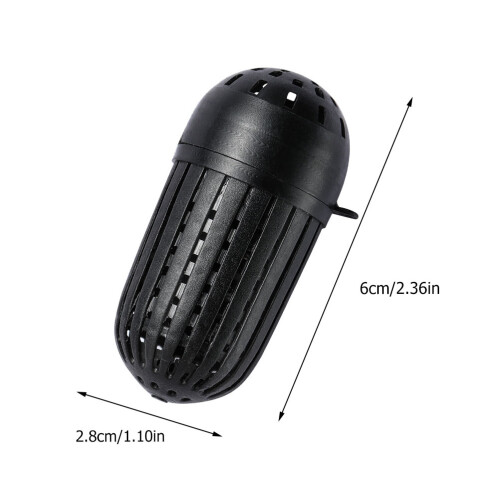 100Pcs Durable Plastic Bait Cage Fishing Feeder Hollow Baiting Device 1