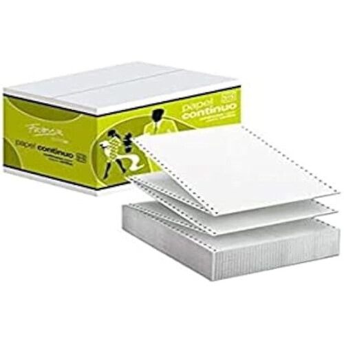 Papel Continuo para Impresoras Fabrisa Blanco 2500 Paneles 24 x 11 cm