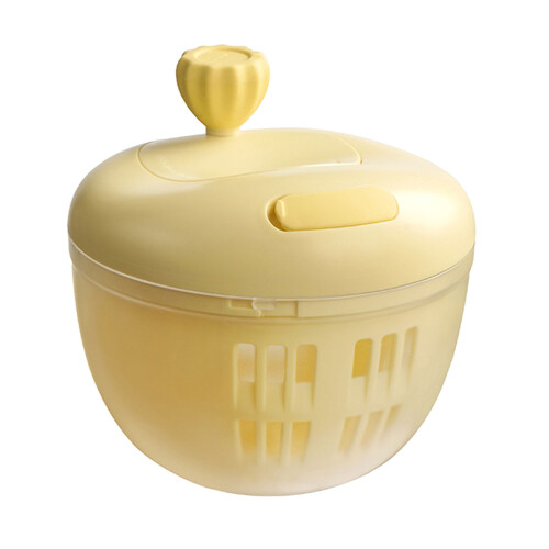 Large Capacity Salad Spinner Lettuce Washer &-Lemon yellow