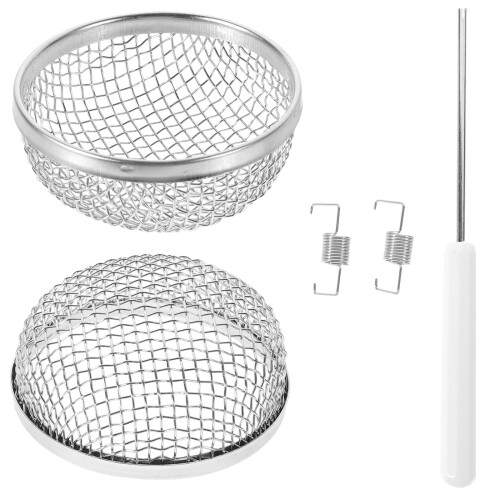 2Pz Rete Camper Acciaio Inox Argento Con Aria