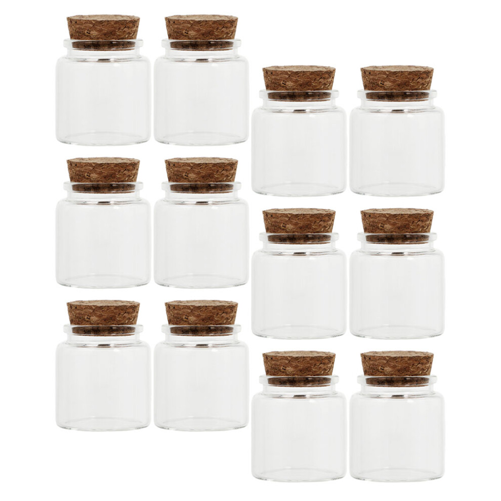 12Szt Szklane Butelki Z Korkiem Do Sampli I Diy, Praktyczne I TrwałE-image