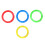 4Pcs Handheld Rattles Ring For Cheerleaders Dance Gymnastics 3