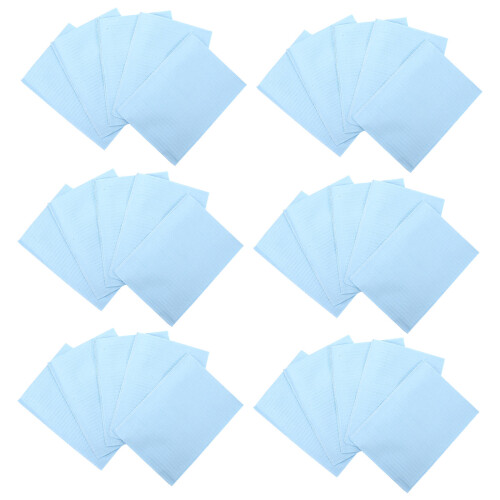 125Pièces Nappe Salon Jetable Papier Bois 1