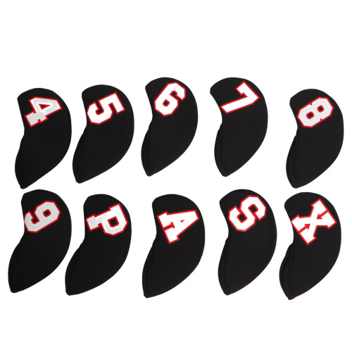 10 Teile/satz Anzahl Golf Eisen Kopf Abdeckung Set 2