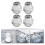 4Pz Contenitori Ermetici in Bianco Per Tè, E Spezie 8