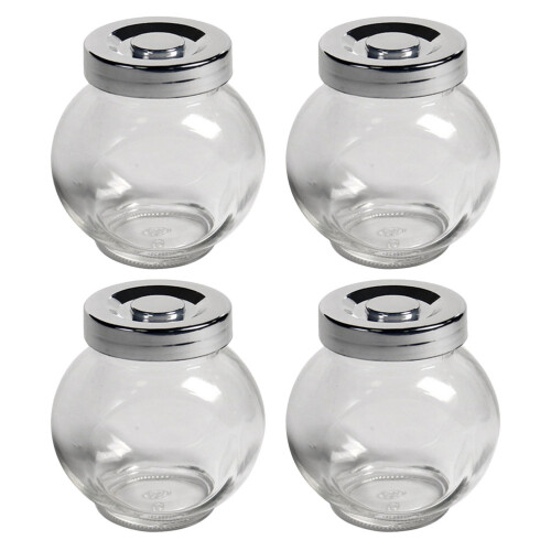 4Pz Contenitori Ermetici in Bianco Per Tè, E Spezie 2