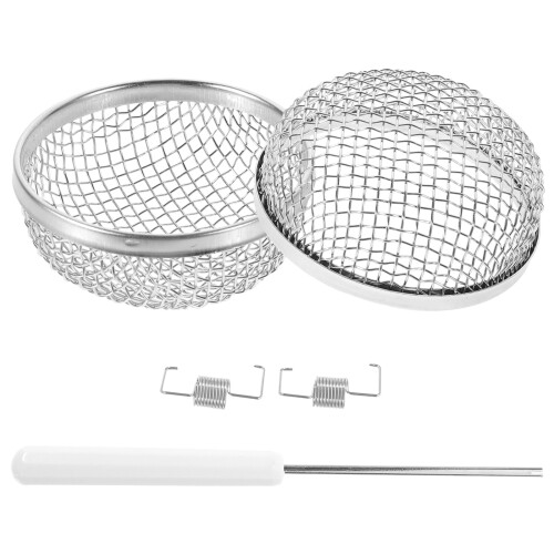 2Pz Rete Camper Acciaio Inox Argento Con Aria 2