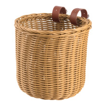 Front basket for bicycle rack Wicker Kids Bike Basket Handwoven storage holder with straps