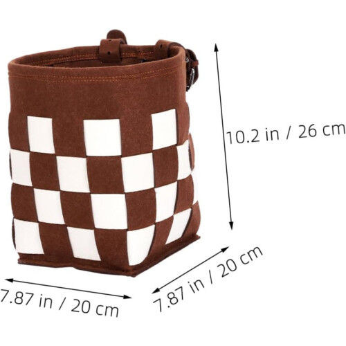 front basket removable bicycle basket woven foldable handlebar basket 2