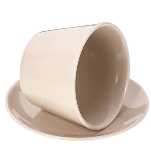 1Conjunto Cerâmica Com Base Para Café E Bebidas