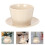1Conjunto Cerâmica Com Base Para Café E Bebidas 8