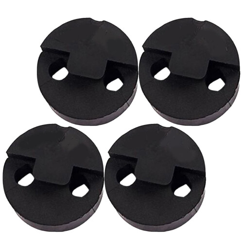 4Pièces Mutes Pratique Violon Caoutchouc Noir Usage Instrument
