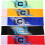5Pz Fasce Calcio Multicolor Poliestere Resistente 5