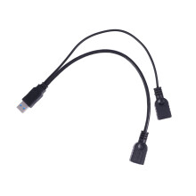 2Micro USB Hub Câble Adaptateur Male À Female Noir Usage Données