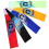 5Pz Fasce Calcio Multicolor Poliestere Resistente 2