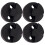 4Pièces Mutes Pratique Violon Caoutchouc Noir Usage Instrument 7