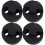 4Pièces Mutes Pratique Violon Caoutchouc Noir Usage Instrument 6