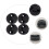 4Pièces Mutes Pratique Violon Caoutchouc Noir Usage Instrument 4