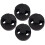 4Pièces Mutes Pratique Violon Caoutchouc Noir Usage Instrument 8