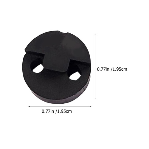 4Pièces Mutes Pratique Violon Caoutchouc Noir Usage Instrument 1