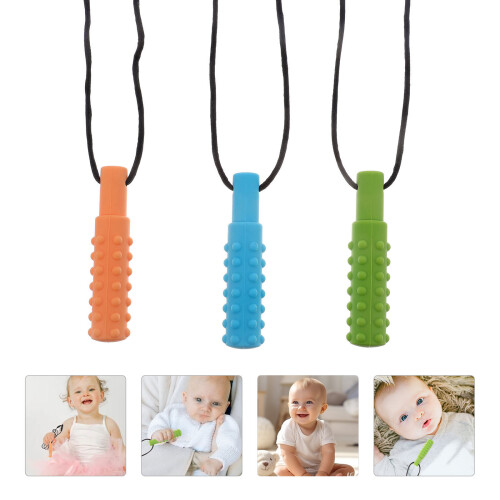 3Pz Silicone Dentizione , Collane Morbide E Comfort 2
