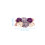3Pz Decorazioni Viola Per 2