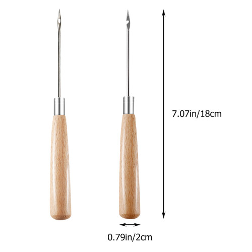 2Pièces Perce-Cuir Couture Acier Pratique Multi-Usage 1